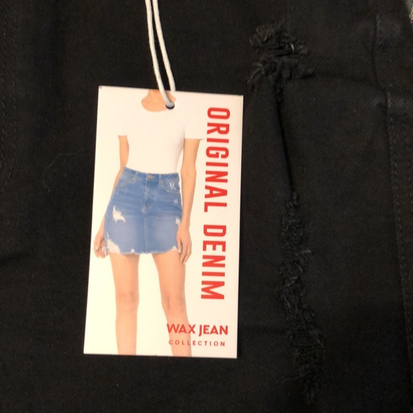 Wax Jean Black Denim Skirt - Picture 7 of 11